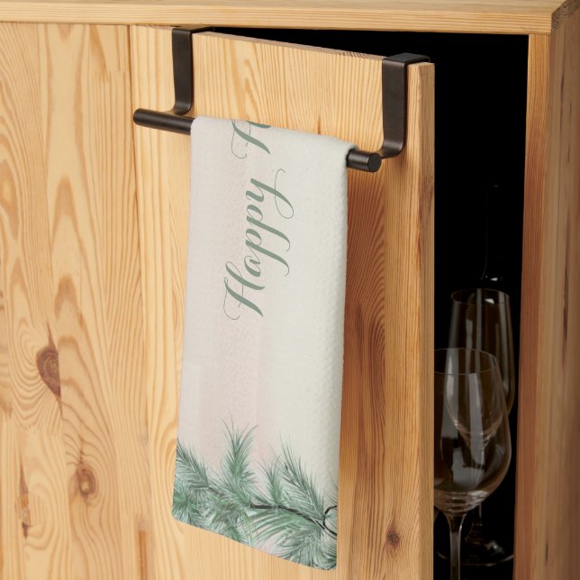 Burgundy Berry Holly & Berry Kitchen Towel Kökshandduk (Thirds Fold)