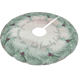 Burgundy Berry Holly Gräs jul Julgransmatta Borstad Polyester