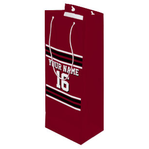 Burgundy Black Wht Team Jersey Anpassningsbar Numb
