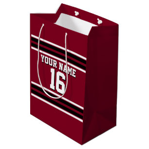 Burgundy Black Wht Team Jersey Anpassningsbar Numb