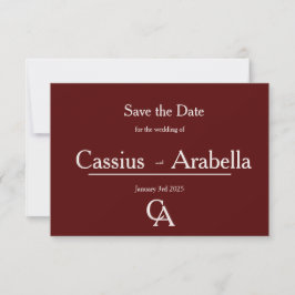 Burgundy Bliss: Version 3 Spara datumet