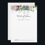 Burgundy Blommigt Bröllop Ord Wisdom Rådkort<br><div class="desc">Detta burglösa blommigt bröllop ord av visdomskort är perfekt för ett modernt bröllop. Eleganten Boho-designen har vattenfärgsflottan,   rosa och vin-skuggade blommor med konstnärliga,  genomträngande detaljer. De här korten är perfekter för bröllop,  möhippa,  babydusch,  studentfest och mycket mer. Anpassa korten med namn från bruden och brudgummen,  blivande föräldrar eller student.</div>