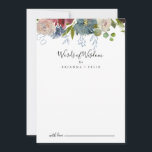 Burgundy Blommigt Bröllop Ord Wisdom Rådkort<br><div class="desc">Detta burglösa blommigt bröllop ord av visdomskort är perfekt för ett modernt bröllop. Eleganten Boho-designen har vattenfärgsflottan,   rosa och vin-skuggade blommor med konstnärliga,  genomträngande detaljer. De här korten är perfekter för bröllop,  möhippa,  babydusch,  studentfest och mycket mer. Anpassa korten med namn från bruden och brudgummen,  blivande föräldrar eller student.</div>