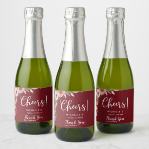 Burgundy  Blommigt, Cheers, Liquor, Vin Favor