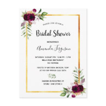 Burgundy blommigt guld greenery boho möhippa