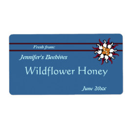 Burgundy Blommigt med Rand Canning Fraktsedel