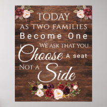 Burgundy-Blommigt Välj ett säte