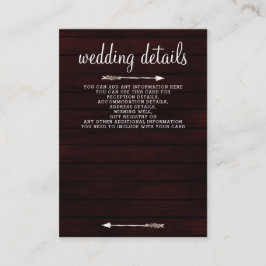 Burgundy-blommigten, solblommor Bröllop Tilläggskort