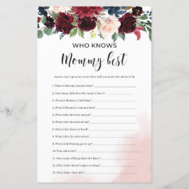 Burgundy-blommigten som vet mamma bäst spel