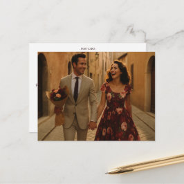 Burgundy Blush Tack så mycket Vykort