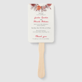 Burgundy Boho Ro Blommigt Pampas Grass Bröllop