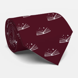 Burgundy Bok Älskare Novelist Work, Studenten Slips