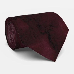 Burgundy Bordeaux Akvarell Canvas Bröllop Slips