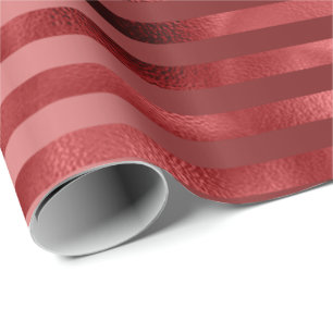 Burgundy Bordeaux Red Rand Linjer Monochrom Presentpapper