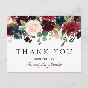 Burgundy Bouquet   TACK Kort