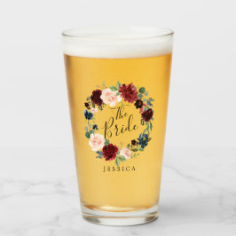 Burgundy Bouquet Wandan | Bride Glaskopp