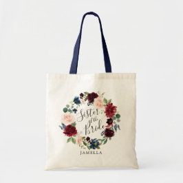 Burgundy Bouquet Wandan | Bridens syster Tygkasse