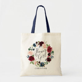 Burgundy Bouquet Wandan | Flower Girl Tygkasse