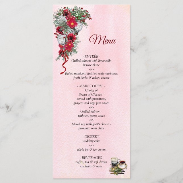 Burgundy Bouquets Flowers Meny (Framsida)