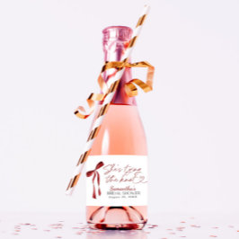 Burgundy Bow Hon är Gifter sig Möhippa