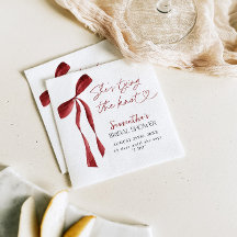 Burgundy Bow Hon är Gifter sig Möhippa