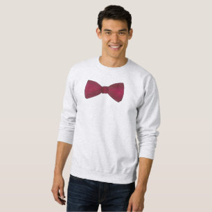 Burgundy Bow Tie Bowtie Bröllop Prom Sweatshirt