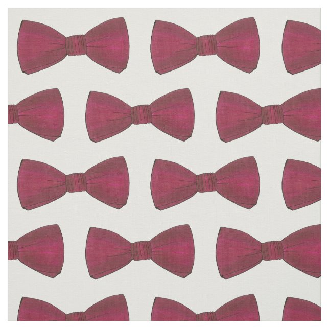 Burgundy Bowtie Groom Bröllop Bow Mode Herrkläder Tyg (Provkarta)