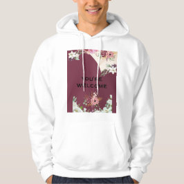 Burgundy BRUDGUMMENS Sällskap Skjorta Hoodie