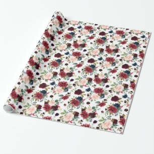 Burgundy bukett presentpapper