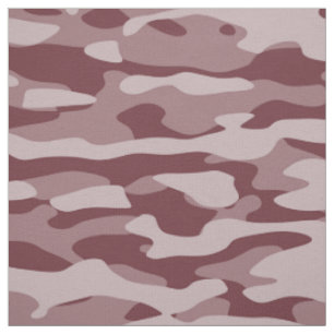 Burgundy Camo Fabric Tyg