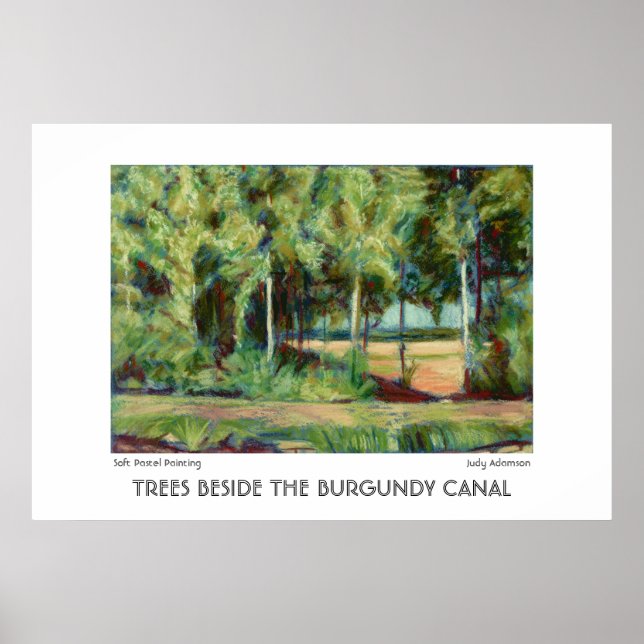 Burgundy Canal Skriv ut eller Poster (Framsidan)