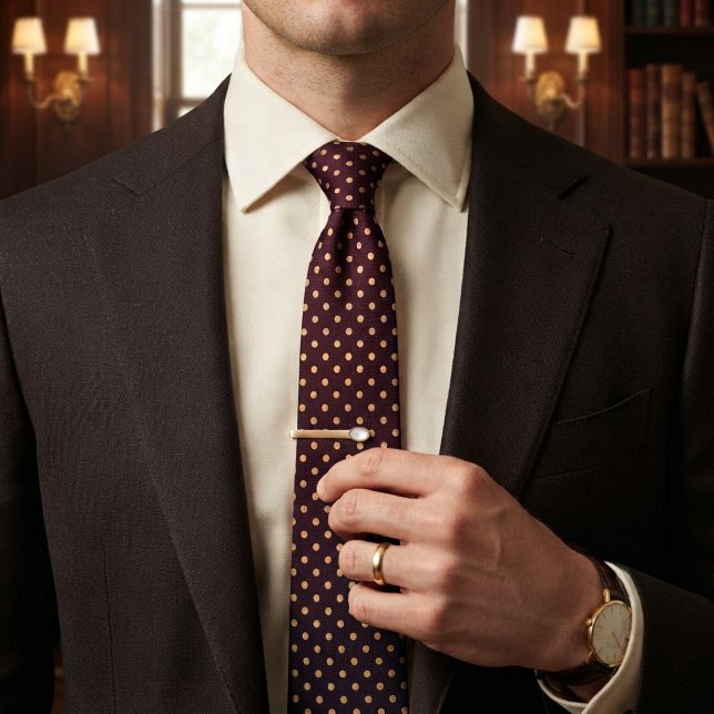 Burgundy & Champagne Klassisk Prick Slips (Skapare uppladdad)