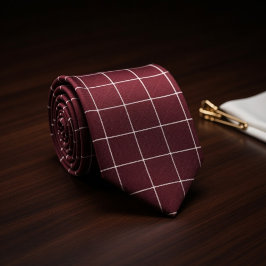 Burgundy Checkered Slips