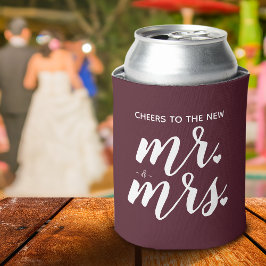 Burgundy Cheers till den nye Mr. & Mrs Bröllop
