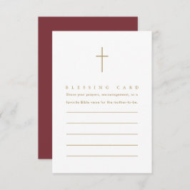 Burgundy Christian Mor som använder Blessing Card Tilläggskort