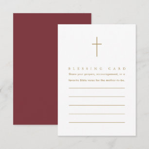 Burgundy Christian Mor som använder Blessing Card Tilläggskort
