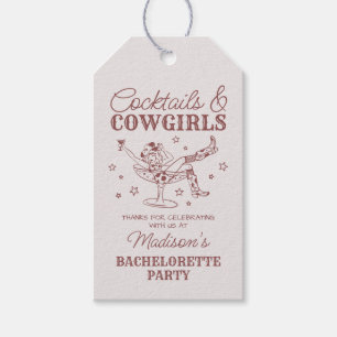 Burgundy Cocktail och Cowgirls Rodeo Sängkammare P Presentetikett