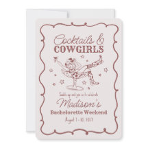 Burgundy Cocktail och Cowtjejer Bash Bachelorette