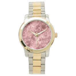 Burgundy Crumged Struktur Armbandsur