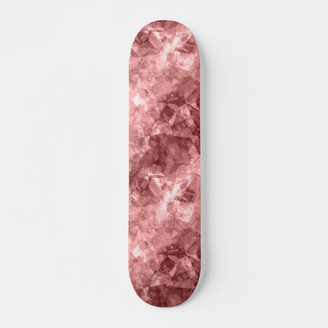 Burgundy Crumged Struktur Mini Skateboard Bräda 18,5 Cm (Framsida)