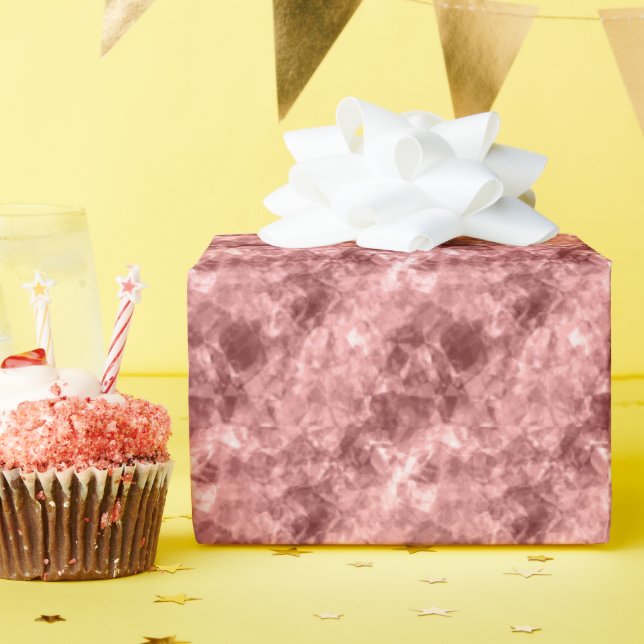 Burgundy Crumged Struktur Presentpapper (Födelsedagsfest)