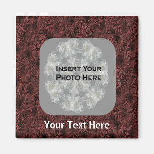 Burgundy Daisys Photo Magnet