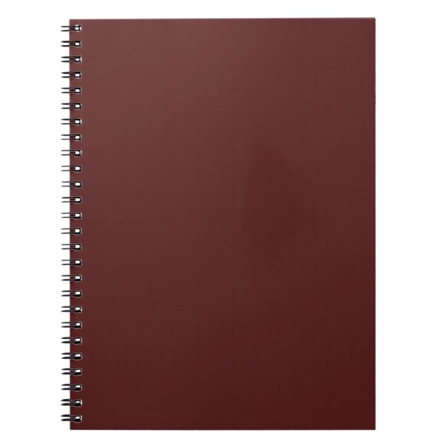 Burgundy Deep Red Anpassningsbar Branded Anteckningsbok (Framsidan)