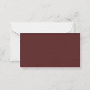 Burgundy Deep Red Anpassningsbar Branded Anteckningskort