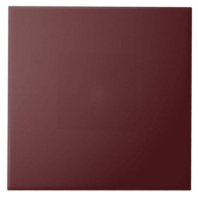 Burgundy Deep Red Anpassningsbar Branded Kakelplatta (Framsidan)