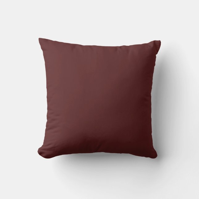 Burgundy Deep Red Anpassningsbar Branded Kudde (Framsida)