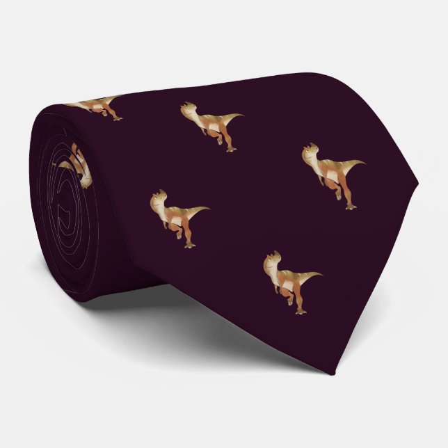 Burgundy Dinosaur Mönster work, Professionell Mana Slips (Rullad)
