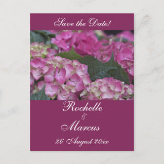 Burgundy Dream Hortensia Meddelande Vykort