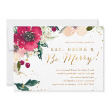 Burgundy "Eat Drink & Be Merry" - repetitionsmidda