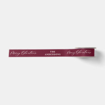 Burgundy elegant-personlig, julskript